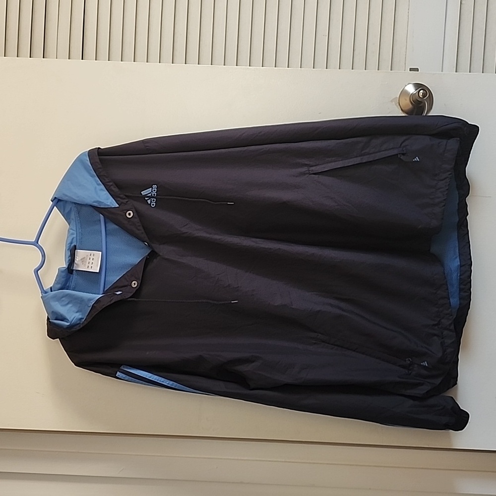 Adidas wind jacket size L Navy
